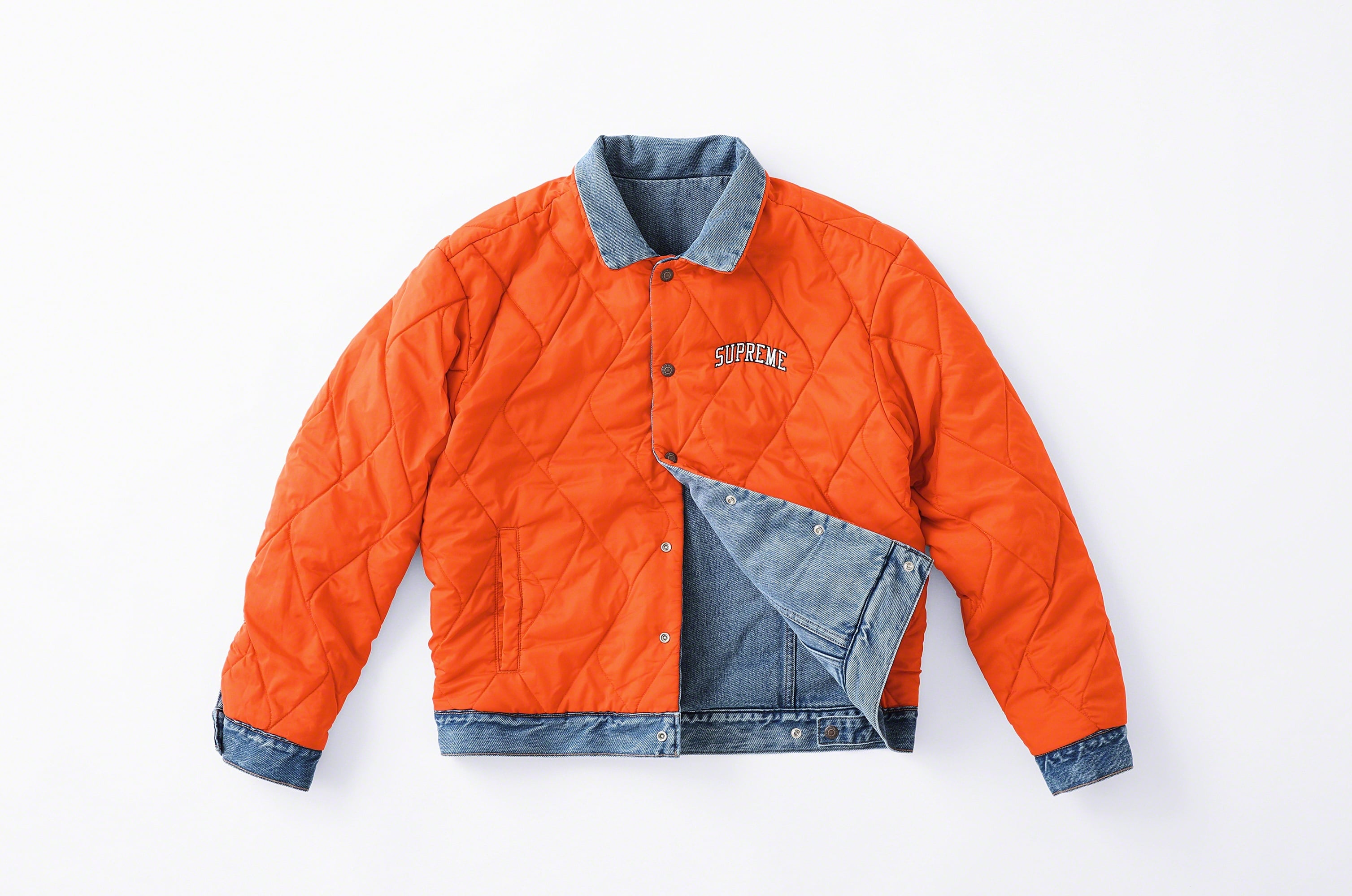 Supreme®/Levi's® Quilted Reversible Trucker Jacket view 13